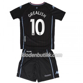 Aston Villa Jack Grealish 10 Barn Bortedraktsett 2020-2021 Kortermet (+ Korte bukser)